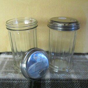 H152A-NEW (2) Vintage Pouring Jars (12oz-5.5inches tall)
